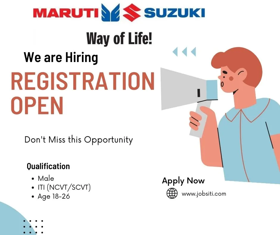 Maruti Suzuki ITI Job Apply Online 2024 (TW) Recruitment
