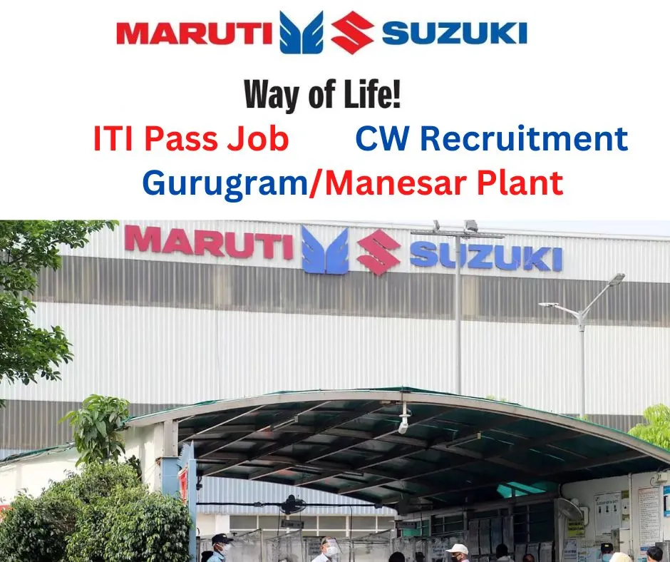 Maruti Suzuki CW Job Registration 2024 (Urgent Hiring) Apply Online